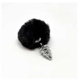 Plug anale con coda Metal Anal Fluffy Twist Plug S - Plug Anale - S...