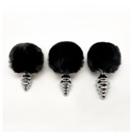 Plug anale con coda Metal Anal Fluffy Twist Plug S - Plug Anale - S...