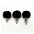 Plug anale con coda Metal Anal Fluffy Twist Plug S