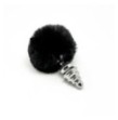 Plug anale con coda Metal Anal Fluffy Twist Plug M