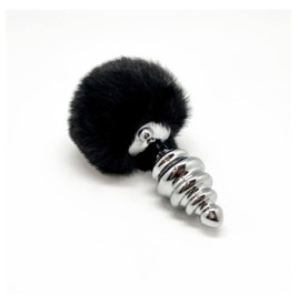 Plug anale con coda Metal Anal Fluffy Twist Plug L - Plug Anale - S...