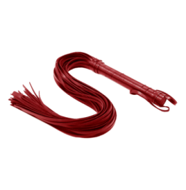 frusta bondage Flogger Long Leather red - Fruste Sculacciatori - Se...