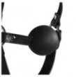 Imbracatura viso con morso Head Harness with Solid Ball Gag Black