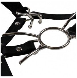 Imbracatura viso con morso Head Harness with Spider Gag and Nose Ho...