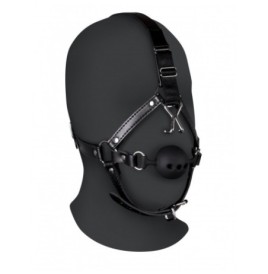 Imbracatura viso con morso Head Harness with Breathable Ball Gag an...