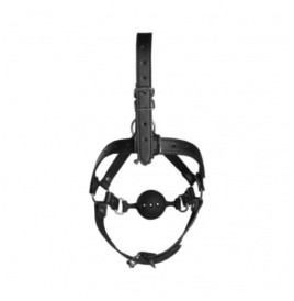 Imbracatura viso con morso Head Harness with Breathable Ball Gag an...