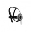 Imbracatura viso con tappo per bocca Open Mouth Gag Head Harness with Plug Stopper Black