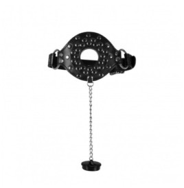 Morso con tappo Open Mouth Gag with Plug Stopper Black - Morsi - Se...