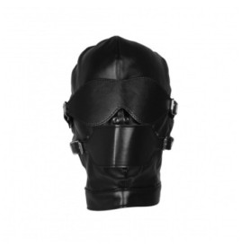 Maschera con morso Blindfolded Mask with Breathable Ball Gag Black ...