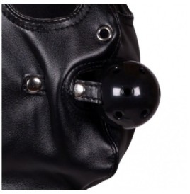 Maschera con morso Blindfolded Mask with Breathable Ball Gag Black ...