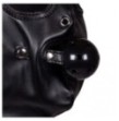 Maschera con morso Blindfolded Mask with Breathable Ball Gag Black