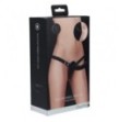 Dildo indossabile Silicone Ribbed Strap-On Adjustable Black