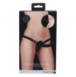 Dildo indossabile Silicone Ribbed Strap-On Adjustable Black