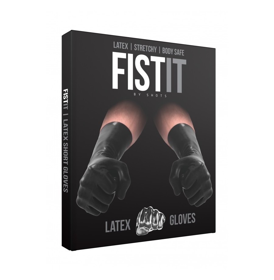 Guanti in lattice Latex Short Gloves Black