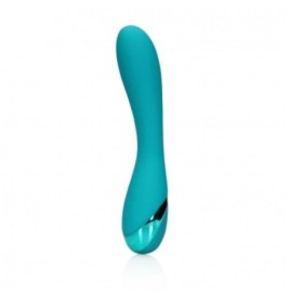 Vibratore vaginale Smooth Silicone G-Spot Vibrator Teal Blue - Vibr...