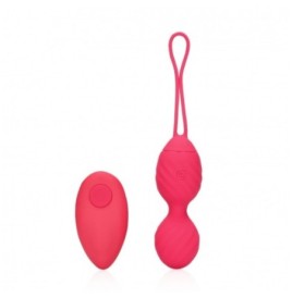 Palline vaginali vibranti Vibrating Egg with Remote Control Strawbe...