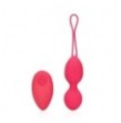 Palline vaginali vibranti Vibrating Egg with Remote Control Strawberry Red