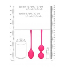 Plline vaginali 2 Piece Thumping Kegel Ball Set Wild Strawberry - P...