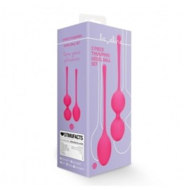 Plline vaginali 2 Piece Thumping Kegel Ball Set Wild Strawberry - P...