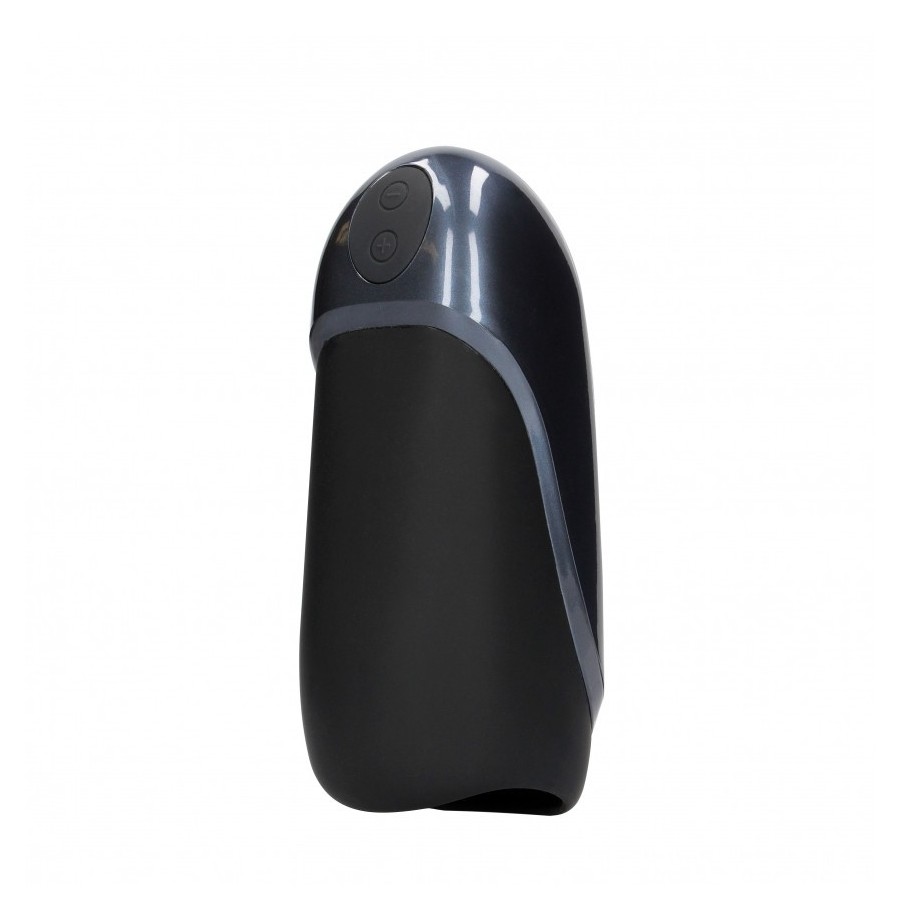 masturbatore vibrante maschile Vibrating Masturbator Sleeve Licorice Black