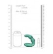 Vibratore anale per prostata Bent Vibrating Prostate Massager with Remote Control Metallic Green