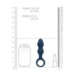 Plug anale Teardrop Shaped Anal Plug Medium Baltic Blue