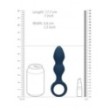 Plug anale Teardrop Shaped Anal Plug Large Baltic Blue