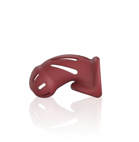 Gabbia di castità Model 28 Ultra Soft Silicone Chastity Cage Red - ...