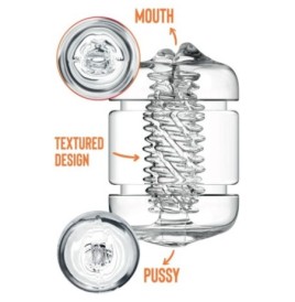 Masturbatore maschile doppio Clear Shot Double Masturbator - Mastur...