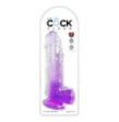 Fallo realistico con ventosa King Cock Clear 9 Inch Balls purple