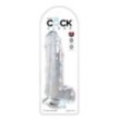 Fallo realistico con ventosa King Cock Clear 9 Inch Balls