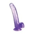 Fallo realistico con ventosa King Cock Clear 9 Inch Balls purple