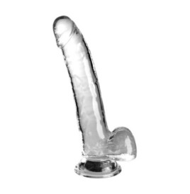 Fallo realistico con ventosa King Cock Clear 9 Inch Balls - Falli R...