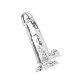 Fallo realistico con ventosa Clear Dildo w. Balls 7 inch - Falli Re...