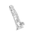 Fallo realistico con ventosa Clear Dildo w. Balls 8 inch