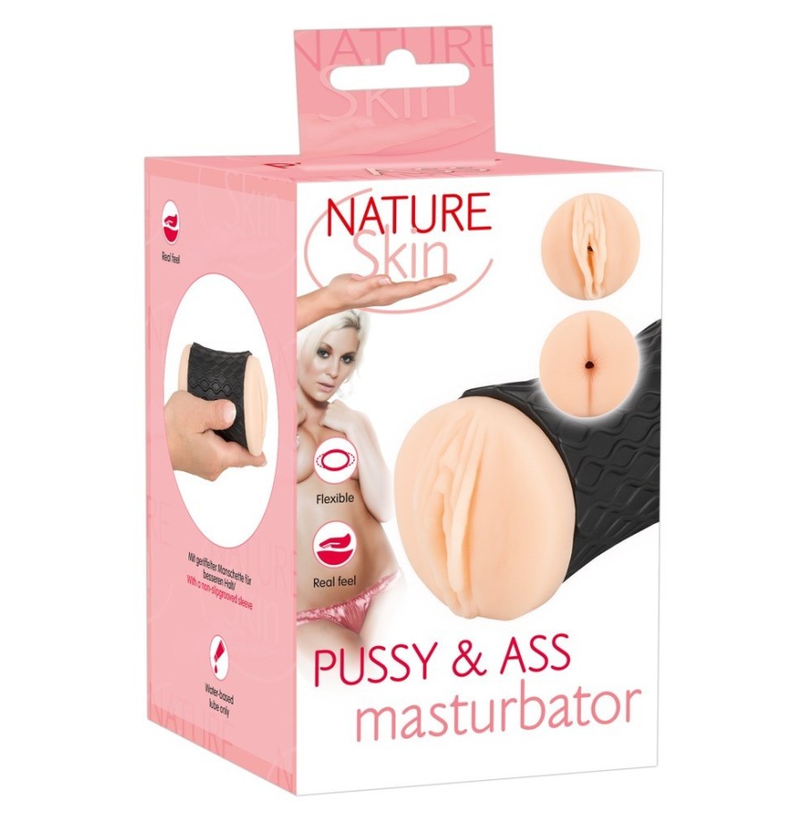 Masturbatore maschile Nature Skin Pussy & Ass Masturbator