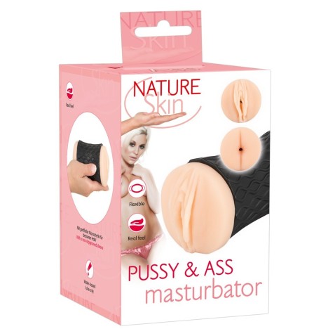 Masturbatore maschile Nature Skin Pussy & Ass Masturbator - Masturb...