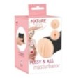 Masturbatore maschile Nature Skin Pussy & Ass Masturbator