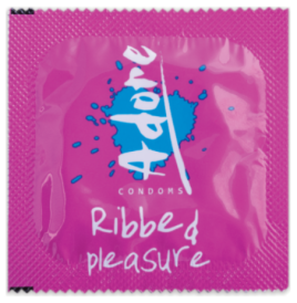 Preservativi pasante ADORE RIBBED PLEASURE 144 PEZZI - Profilattici...