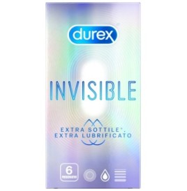 Preservativi durex INVISIBLE EXTRA LUBE 6 PEZZI - Profilattici - Se...