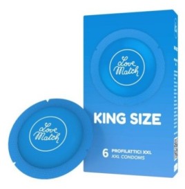 Preservativi King Size Profilattici love match 6 pezzi - Profilatti...