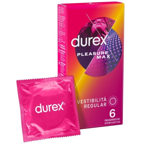 Preservativi DUREX PLEASURE MAX 6 PEZZI - Profilattici - Sexy Shop ...