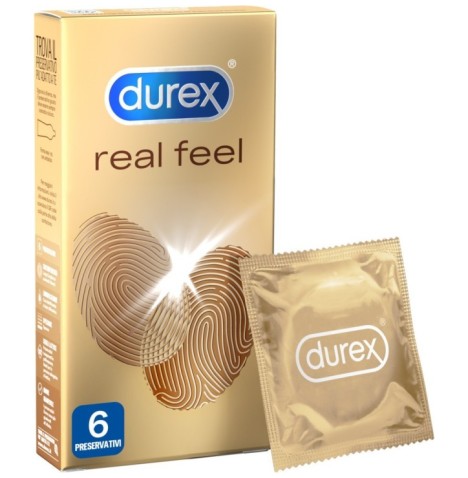 Preservativi DUREX REAL FEEL 6 PEZZI - Profilattici - Sexy Shop Ing...