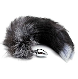 Plug anale con coda Black & White Fox Tail S - Plug Anale - Sexy Sh...