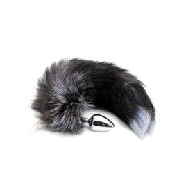 Plug anale con coda Black & White Fox Tail S - Plug Anale - Sexy Sh...