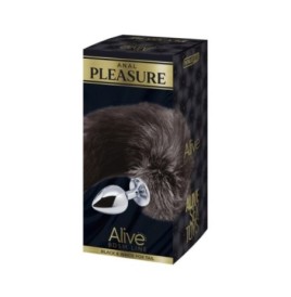 Plug anale con coda Black & White Fox Tail S - Plug Anale - Sexy Sh...