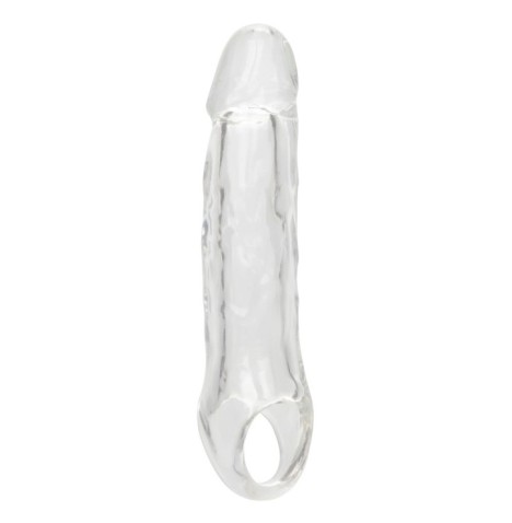 Guaina fallica con anello per testicoli Clear Extension 5.5 In - Gu...