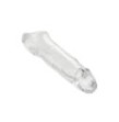 Guaina fallica con anello per testicoli Clear Extension 5.5 In