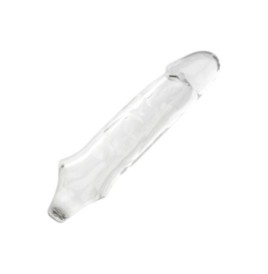 Guaina fallica con anello per testicoli Clear Extension 6.5 In - Gu...