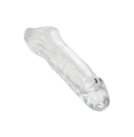 Guaina fallica con anello per testicoli Clear Extension 6.5 In - Gu...